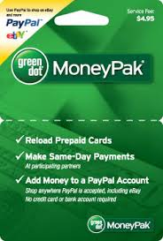 Money Pak Pre Paid Card