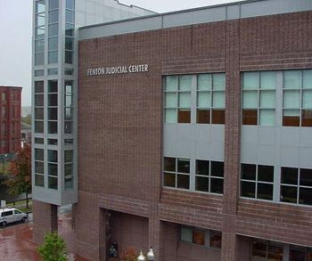Fenton Judicial Center brick building facade