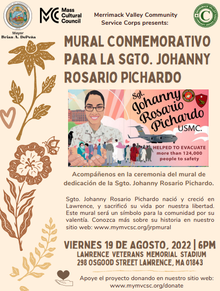 Mural Conmemorativo para la SGTO. Johanny Rosario Pichardo