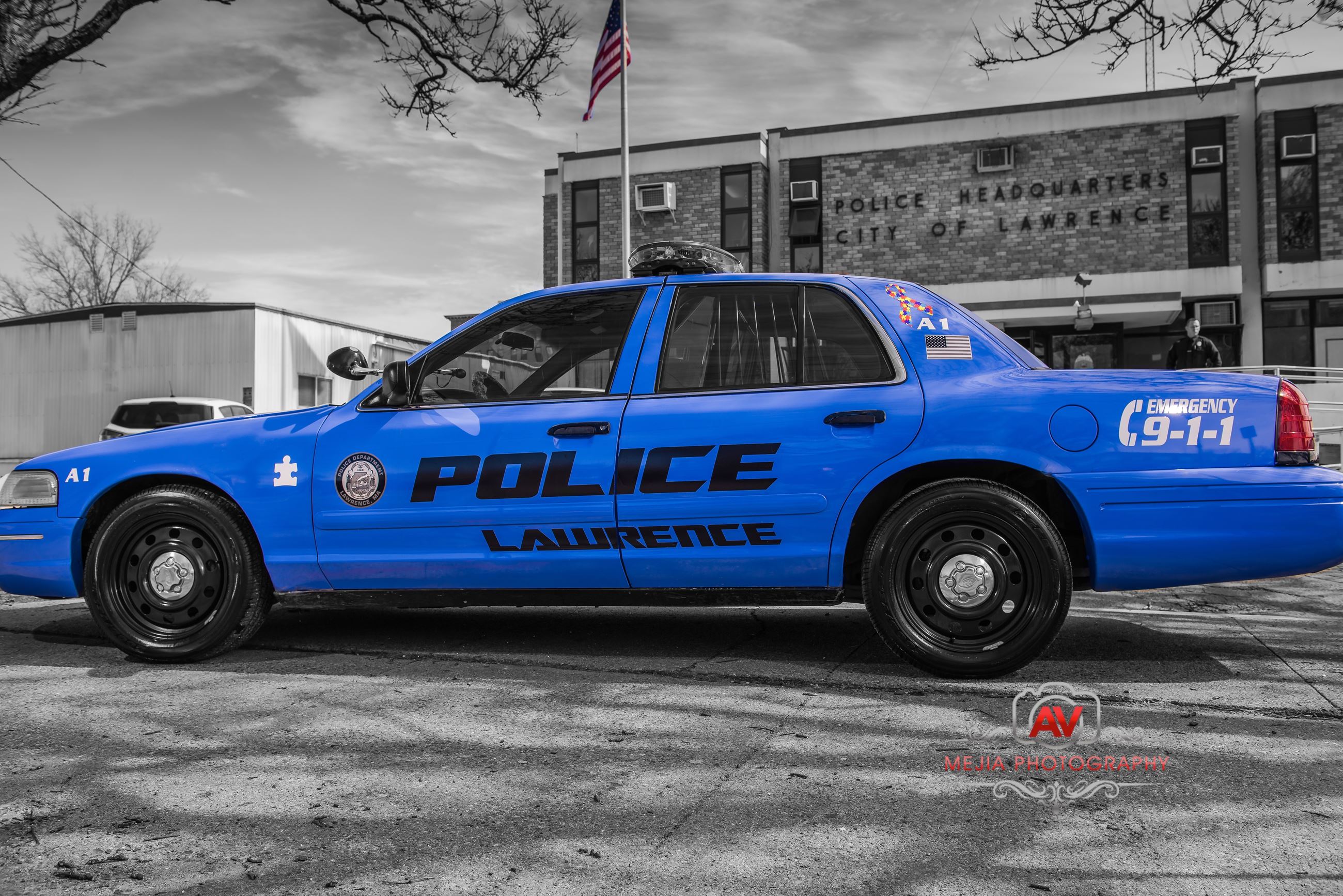 Autism Blue Police Cruiser